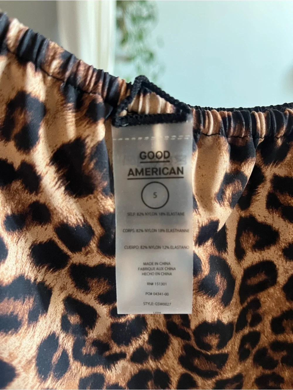 Good American Hi Hi Tanga reversible bikini Bottom in Nylon